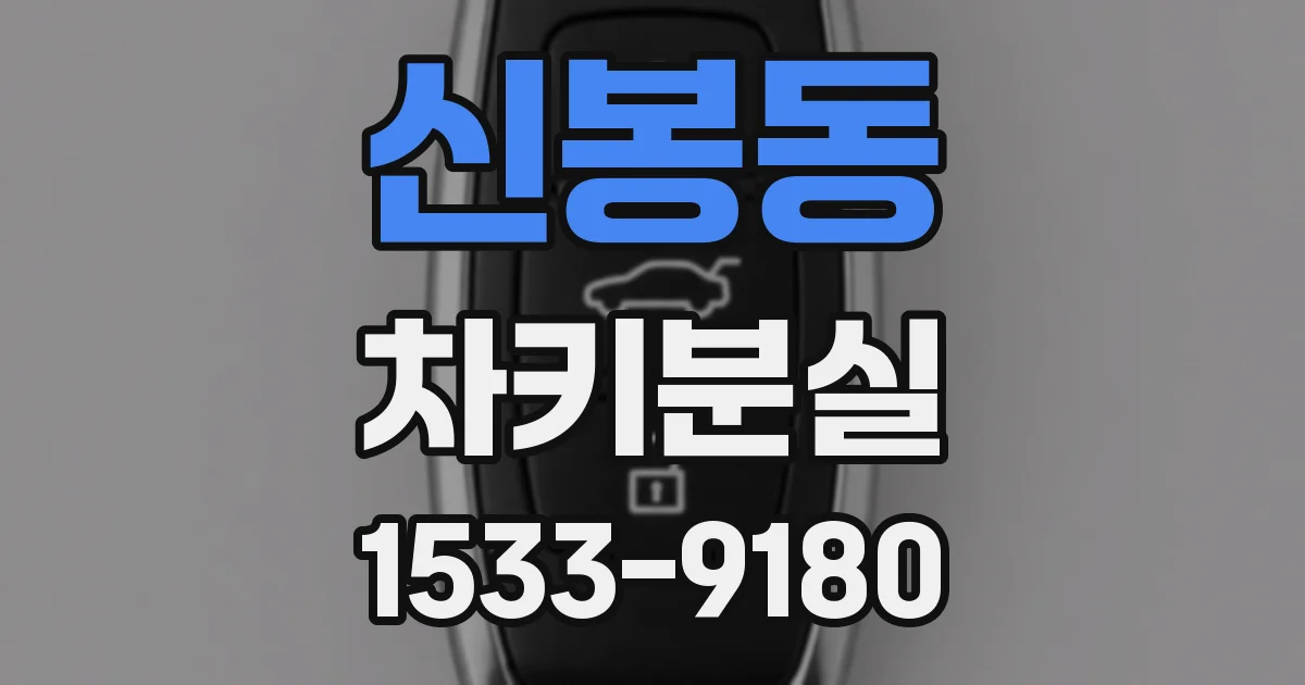 신봉동 차키분실