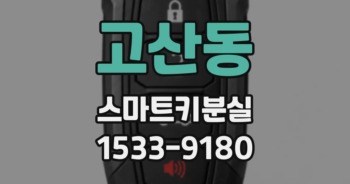 고산동 스마트키분실
