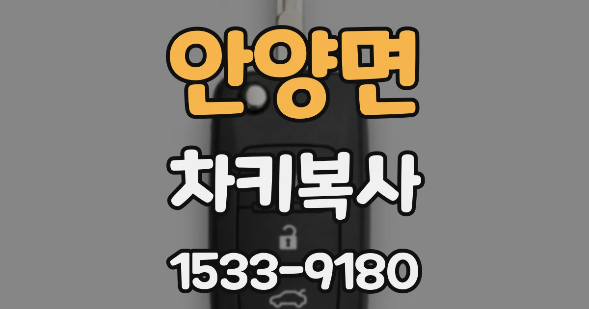 안양면 차키복사