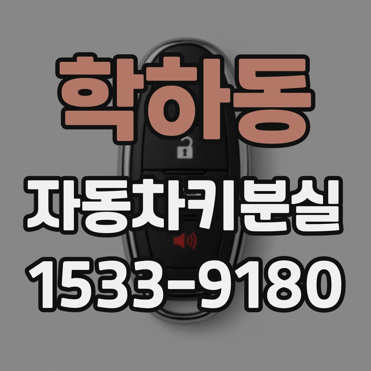학하동 자동차키분실