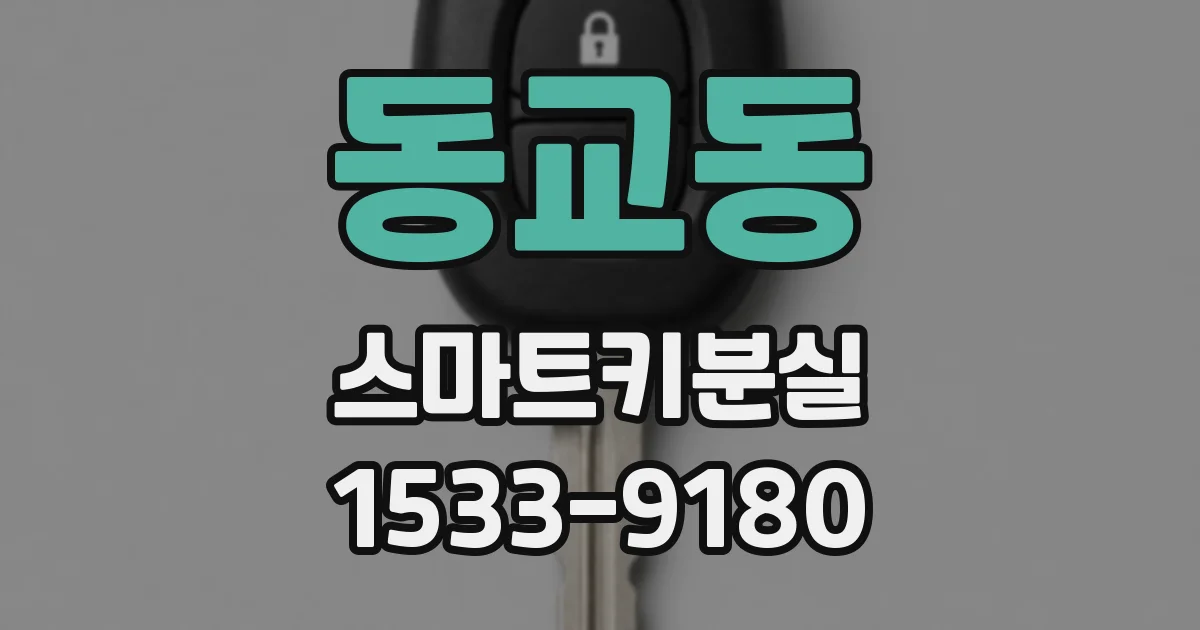 동교동 스마트키분실