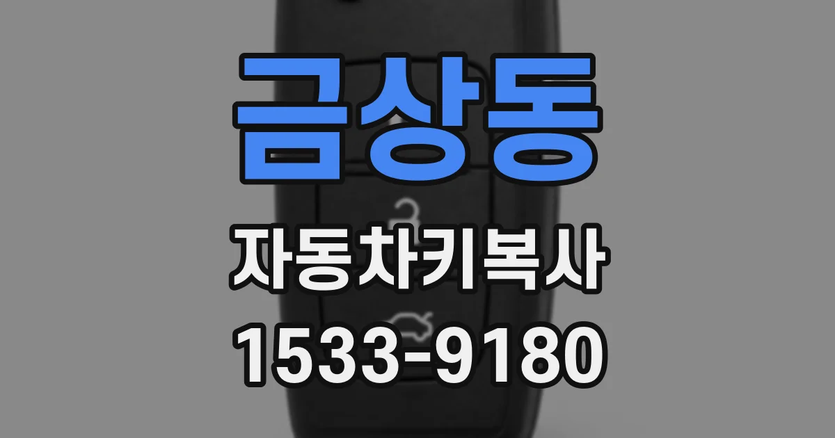 금상동 자동차키복사