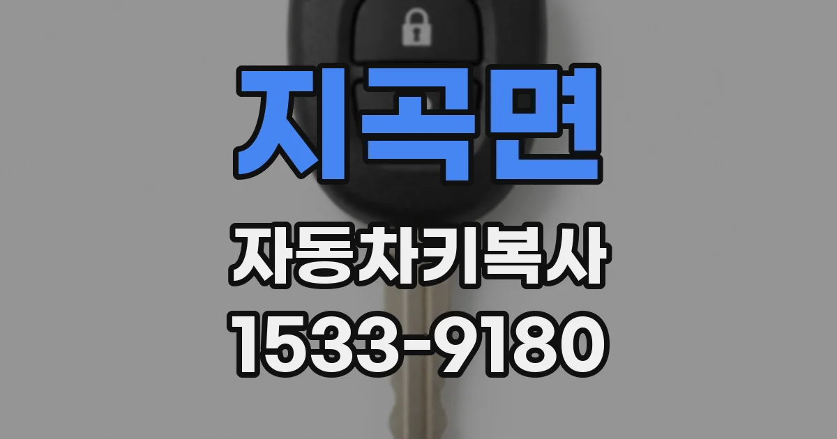 지곡면 자동차키복사