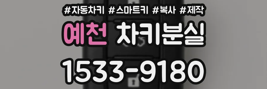 예천 차키분실
