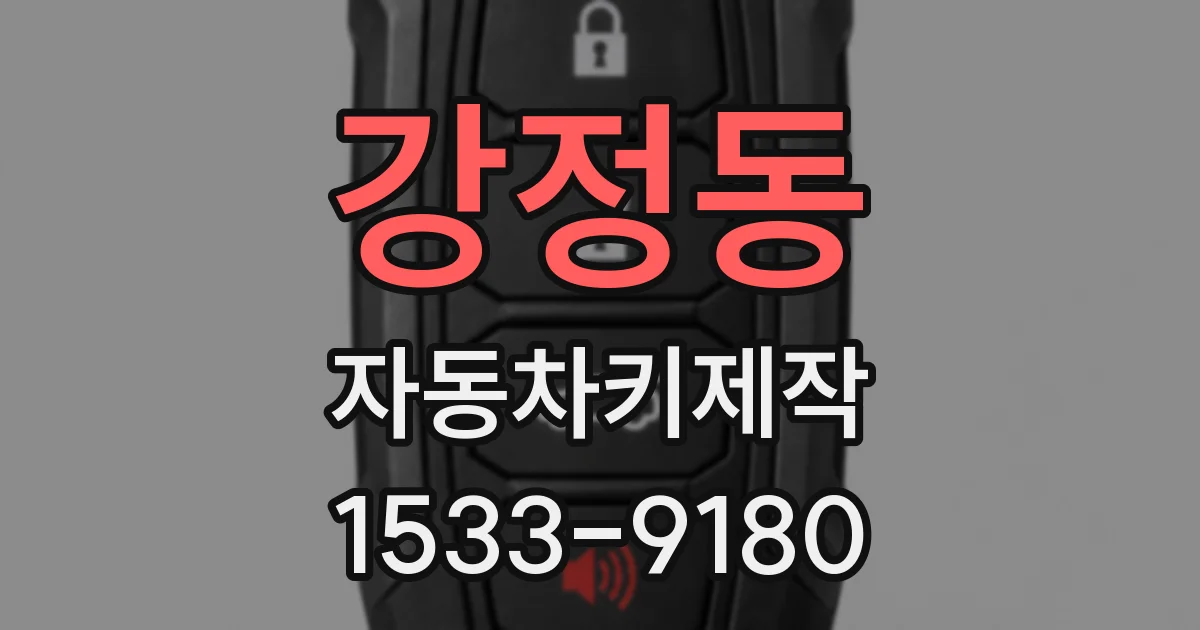 강정동 자동차키제작