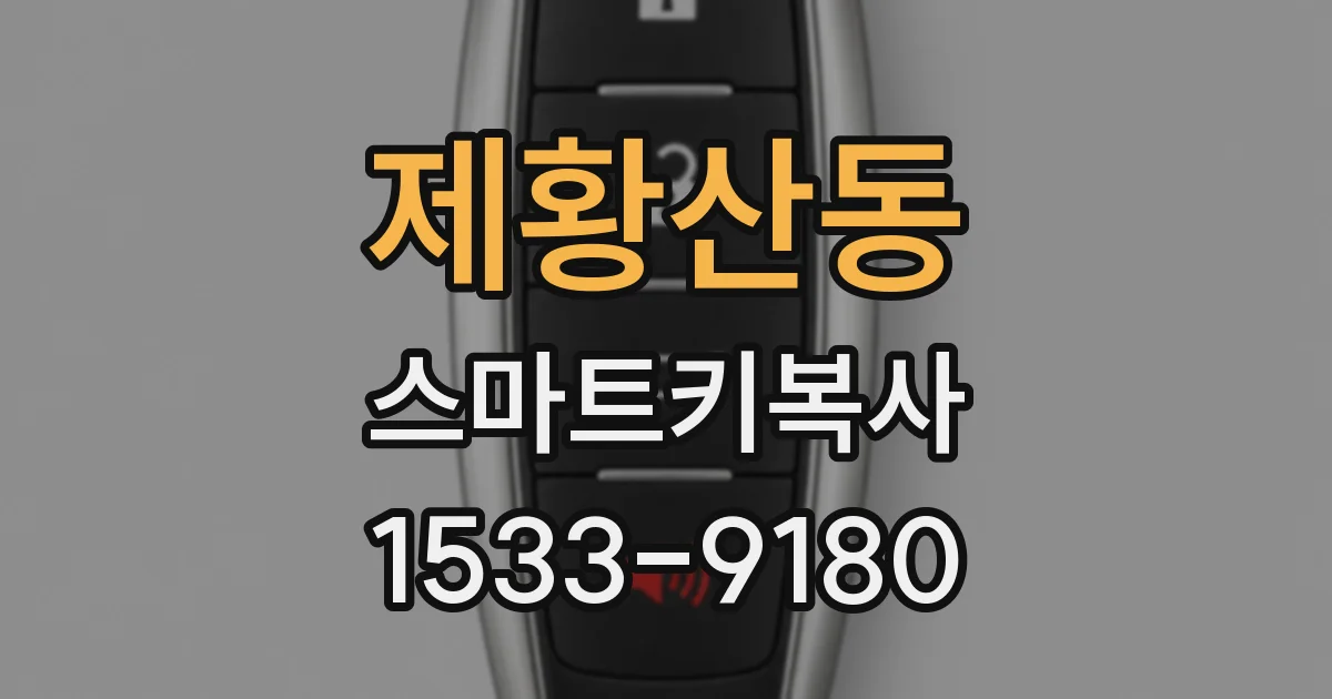 제황산동 스마트키복사