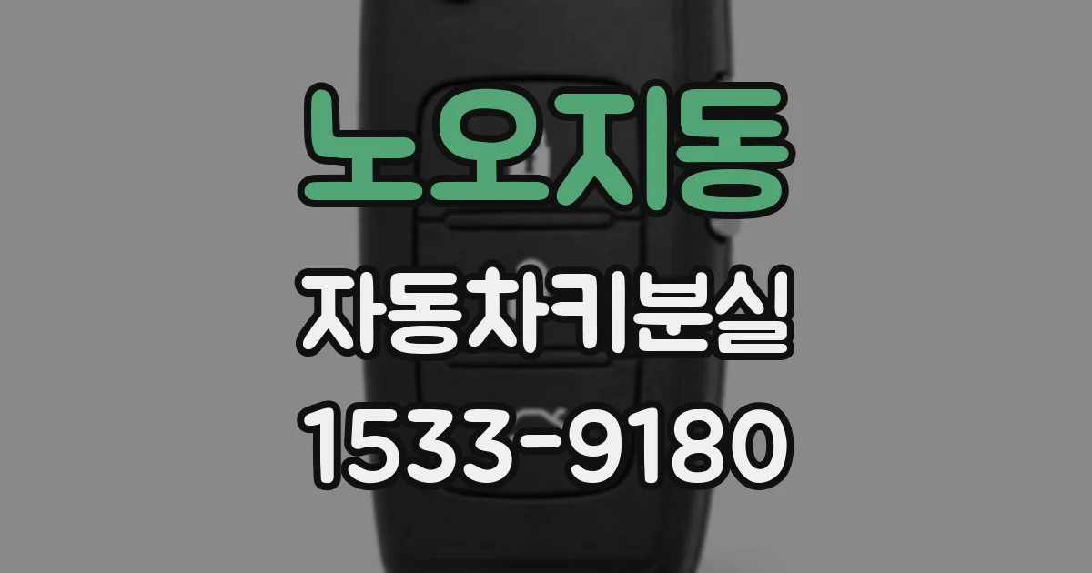 노오지동 자동차키분실