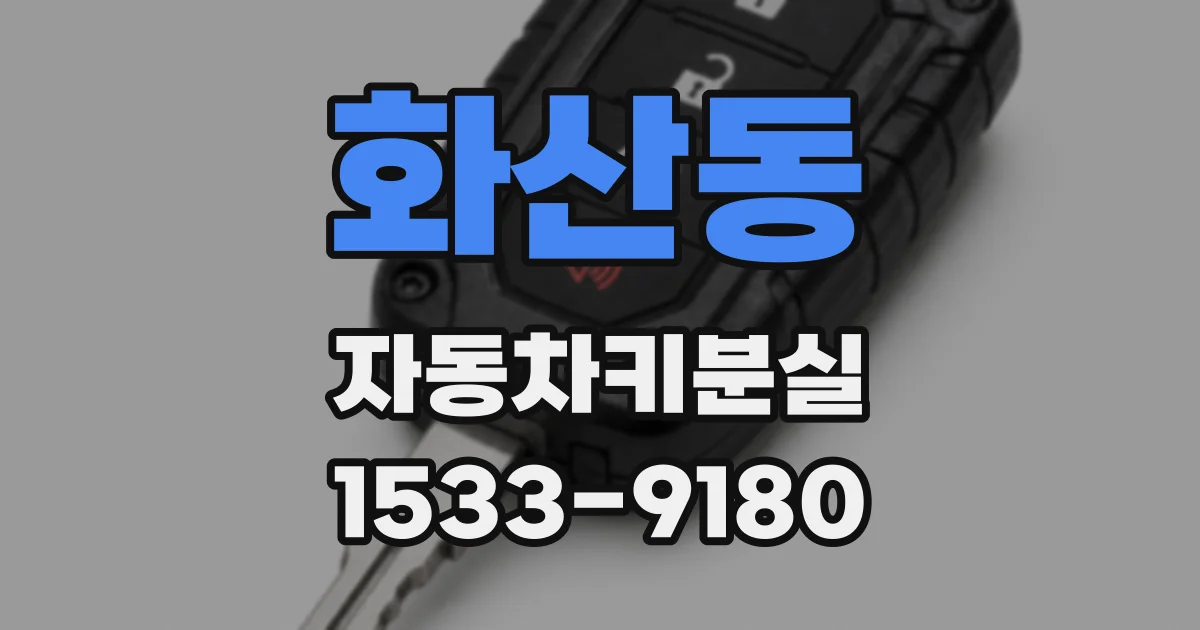 화산동 자동차키분실