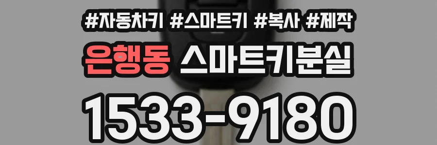 은행동 스마트키분실