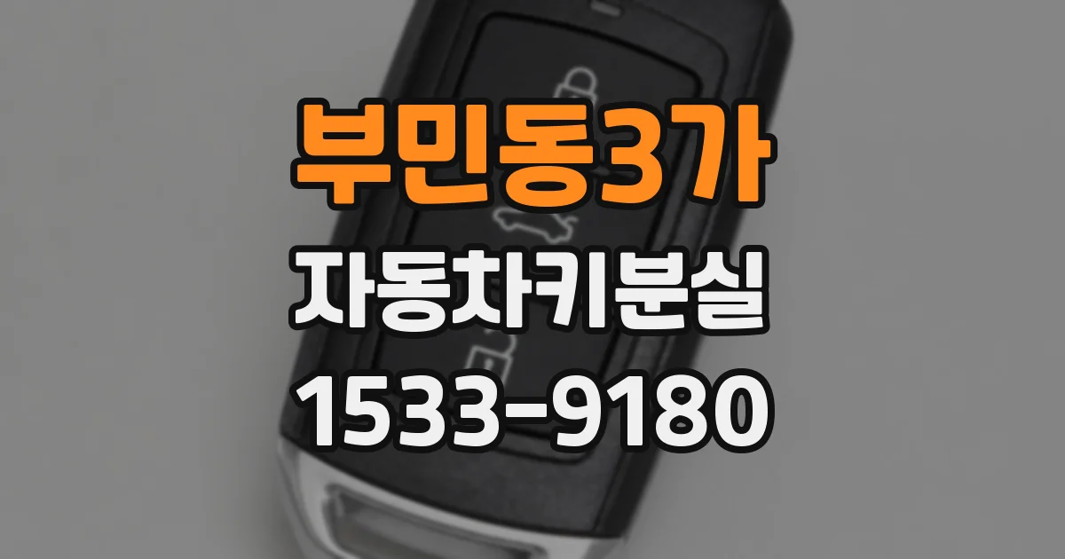 부민동3가 자동차키분실