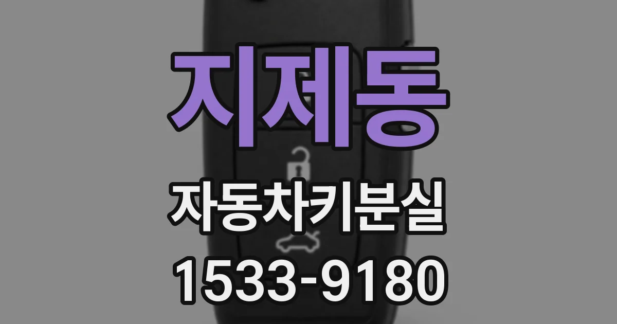 지제동 자동차키분실
