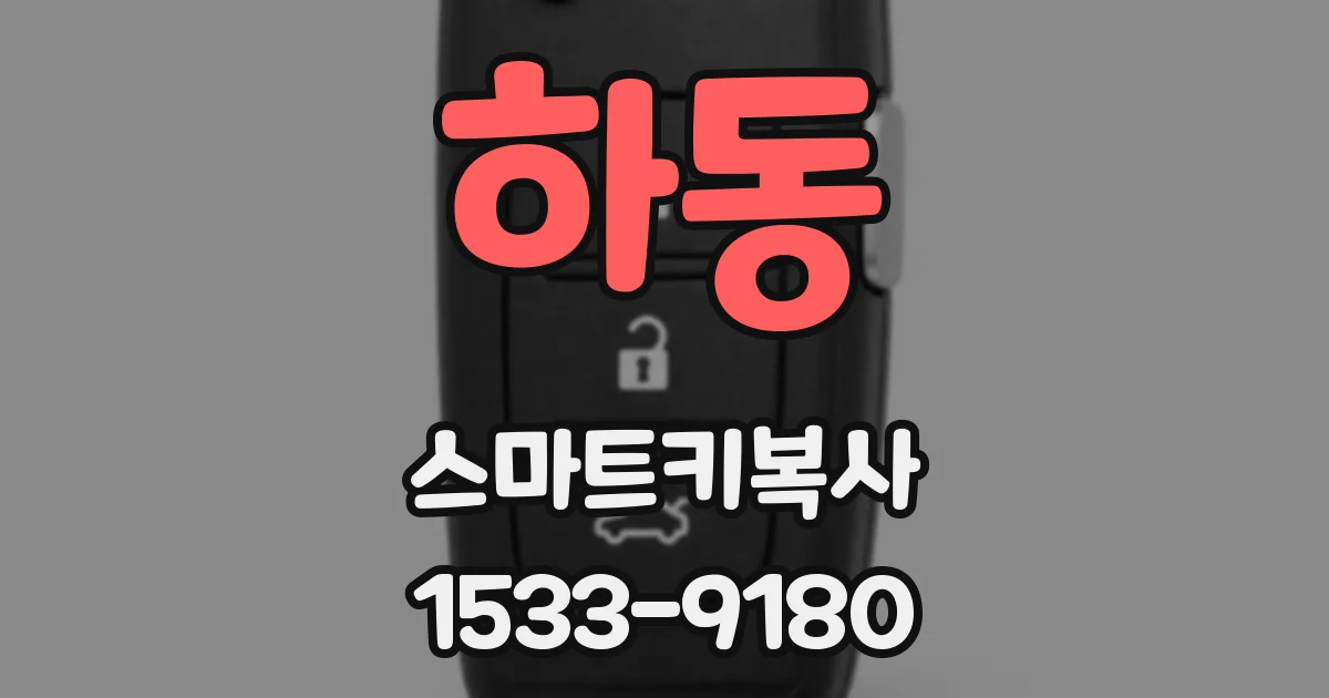 하동 스마트키복사