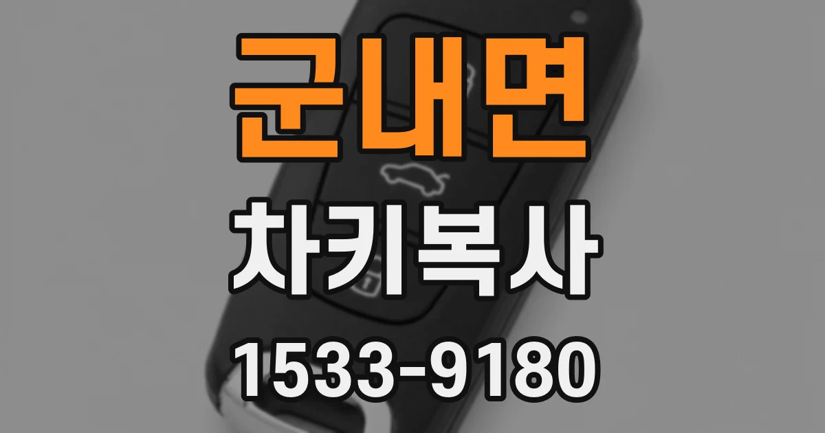 군내면 차키복사