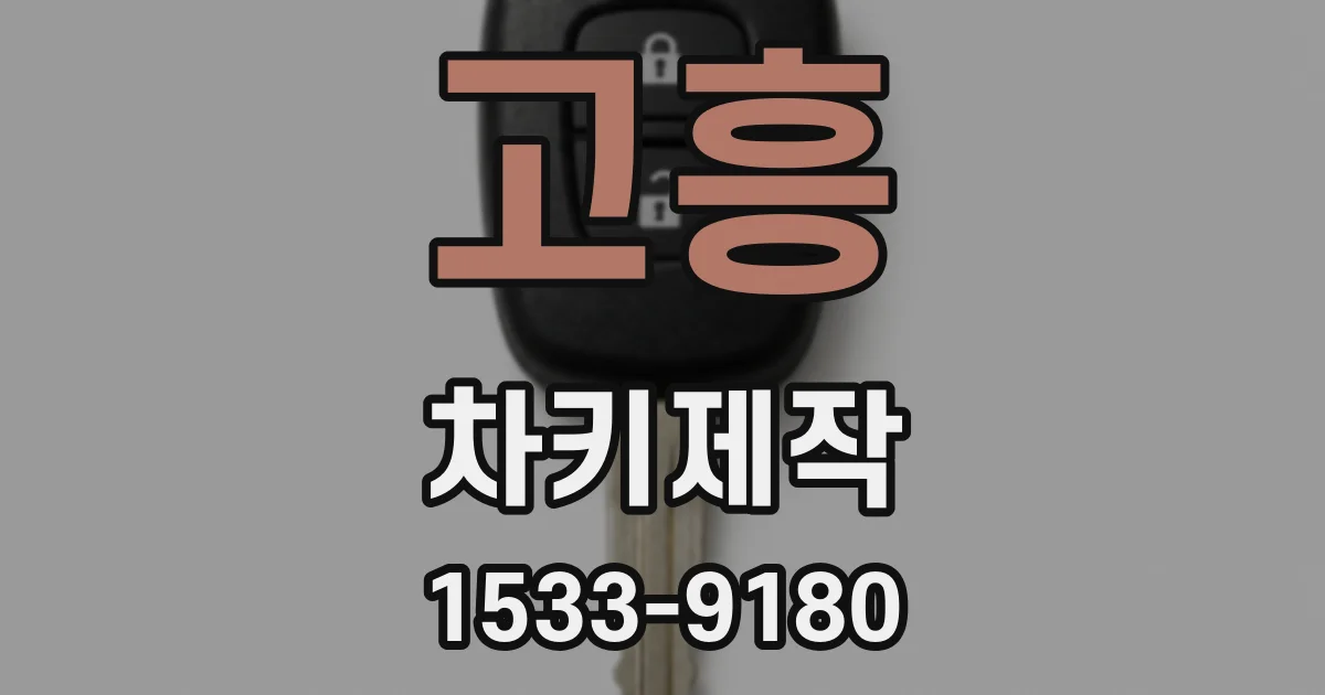 고흥 차키제작