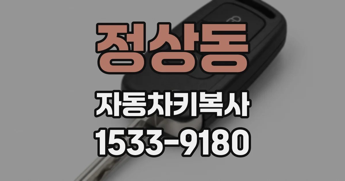 정상동 자동차키복사