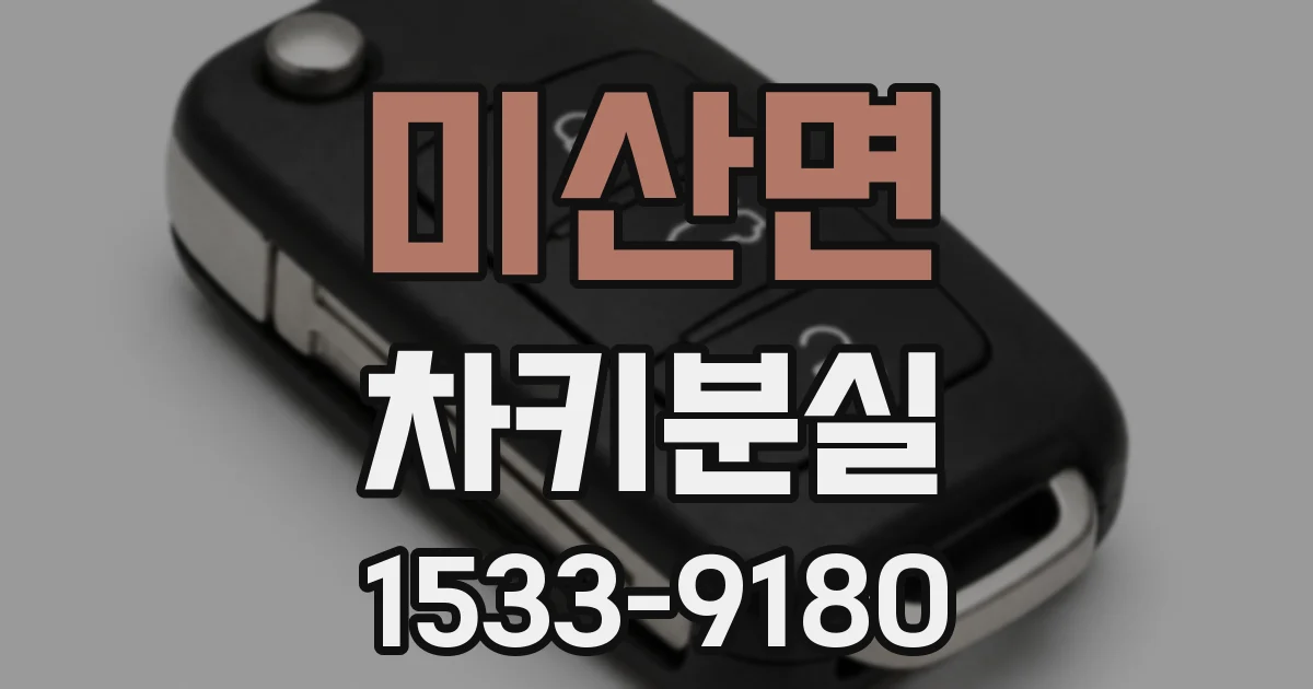 미산면 차키분실