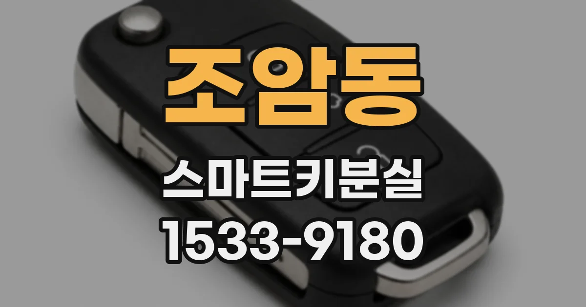 조암동 스마트키분실