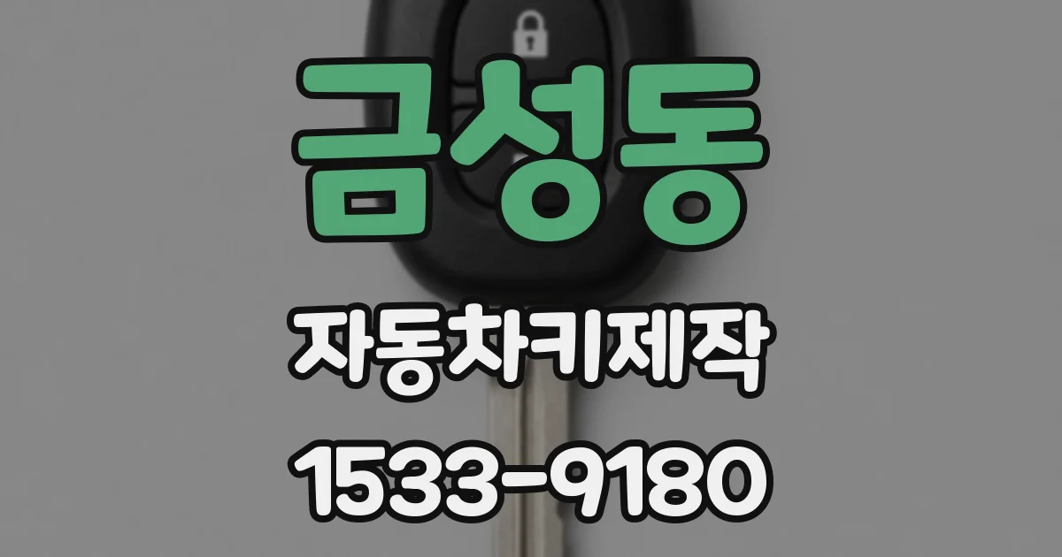금성동 자동차키제작