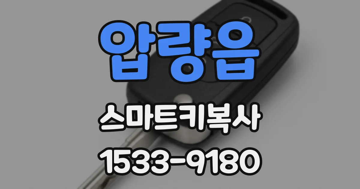압량읍 스마트키복사