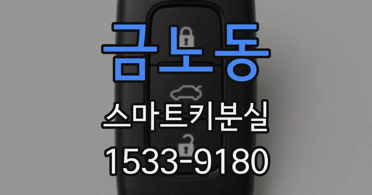 금노동 스마트키분실