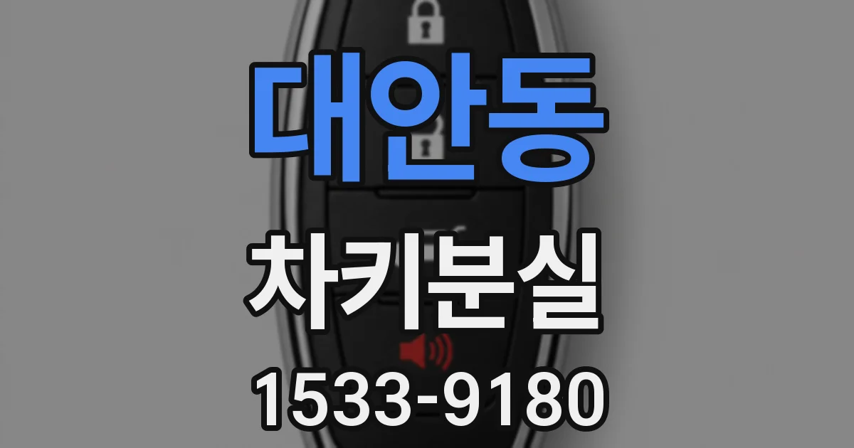 대안동 차키분실