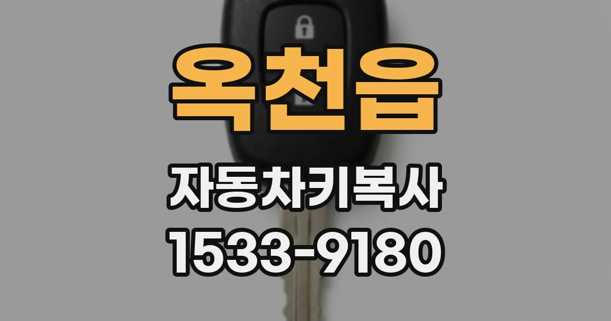 옥천읍 자동차키복사