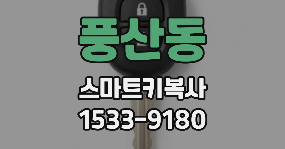 풍산동 스마트키복사