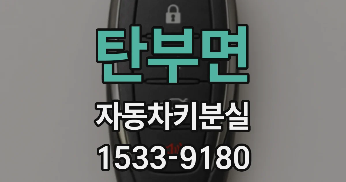 탄부면 자동차키분실