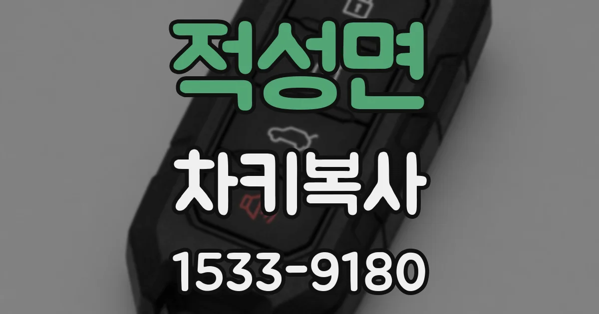 적성면 차키복사