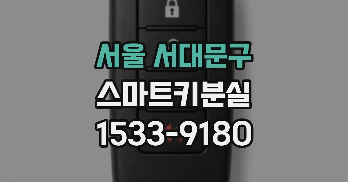 서울 서대문구 스마트키분실
