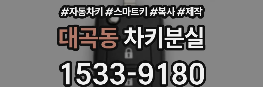 대곡동 차키분실