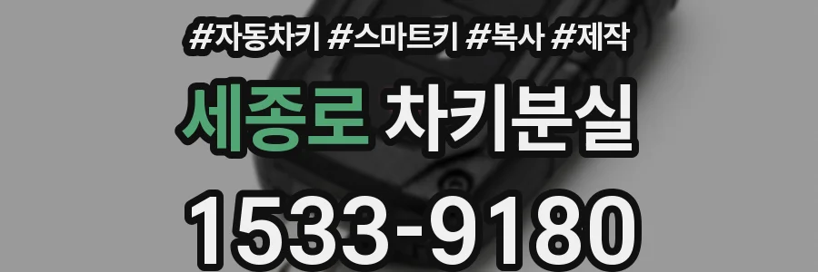 세종로 차키분실