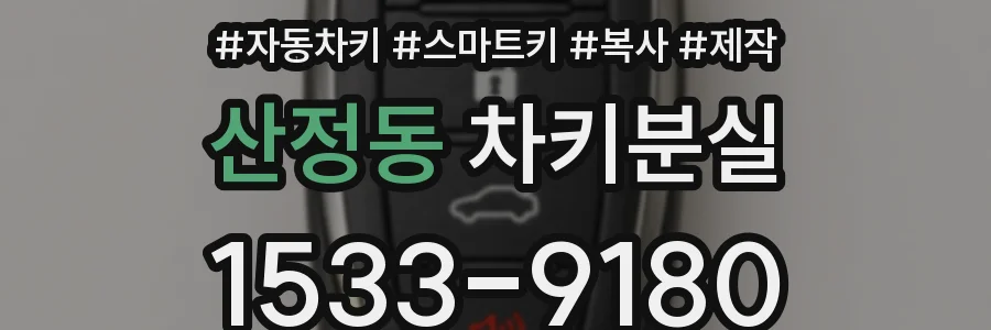 산정동 차키분실