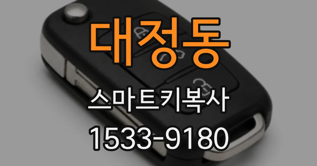 대정동 스마트키복사