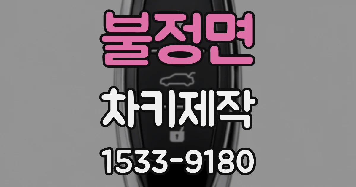 불정면 차키제작