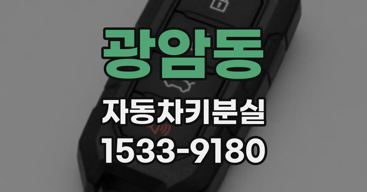 광암동 자동차키분실