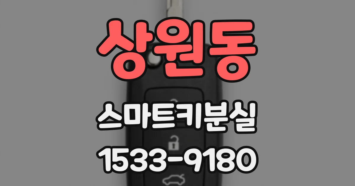 상원동 스마트키분실