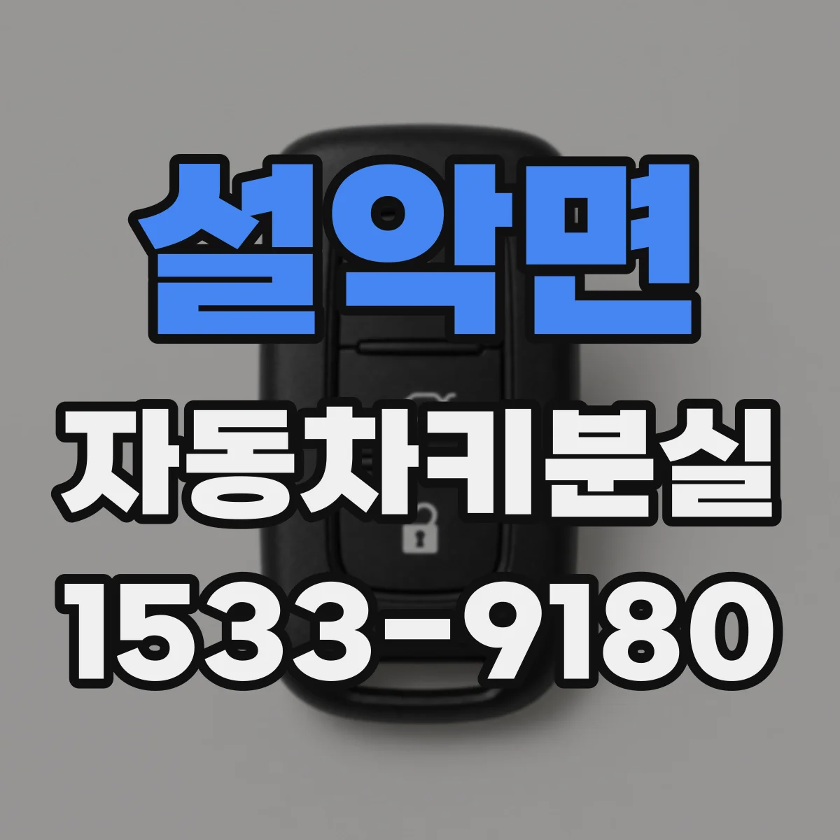 설악면 자동차키분실
