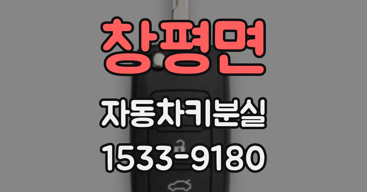 창평면 자동차키분실