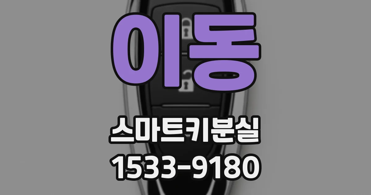 이동 스마트키분실
