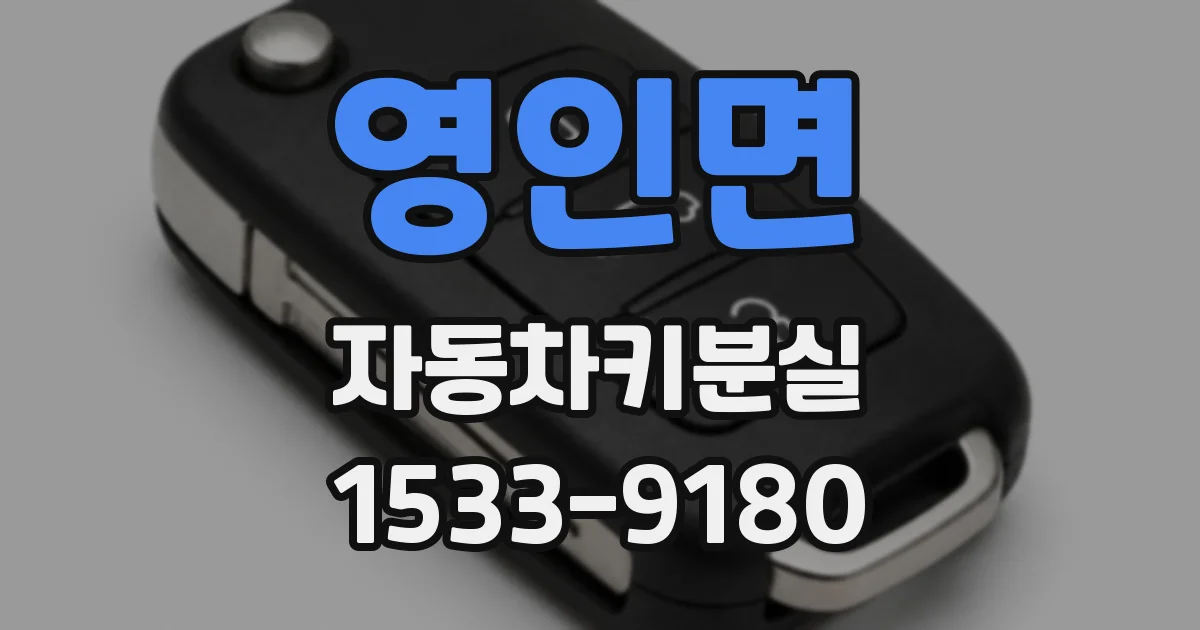 영인면 자동차키분실