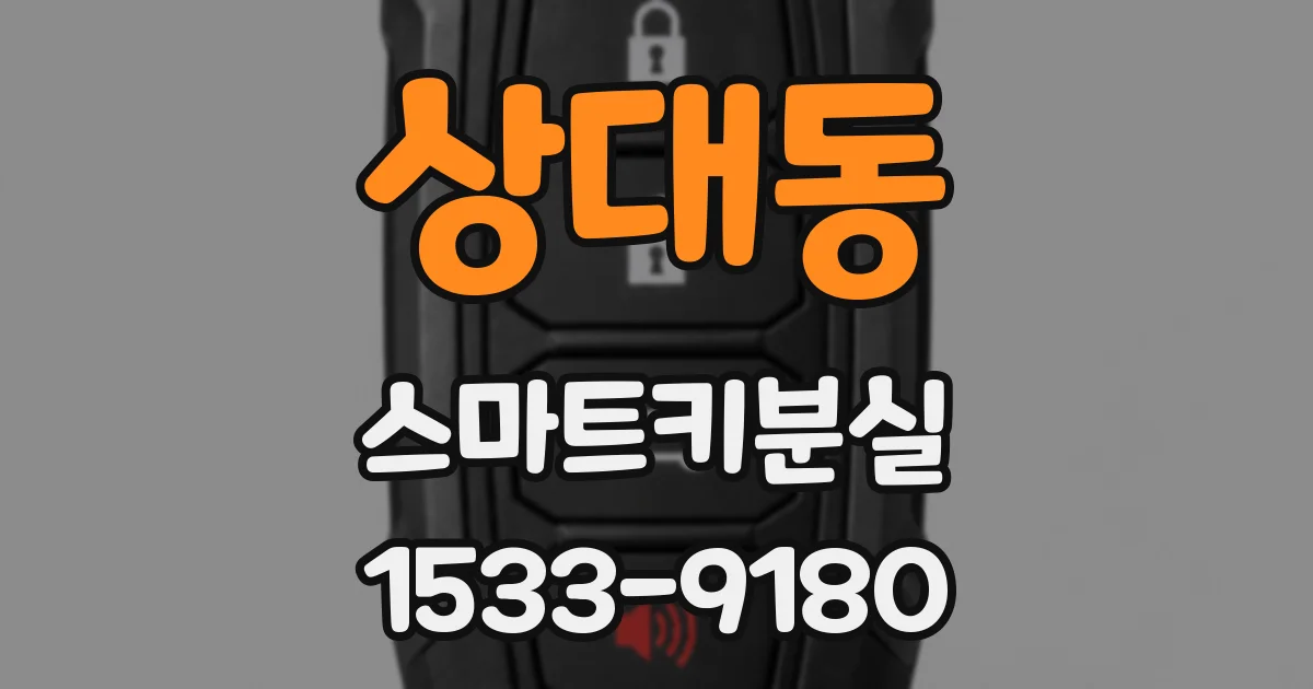상대동 스마트키분실