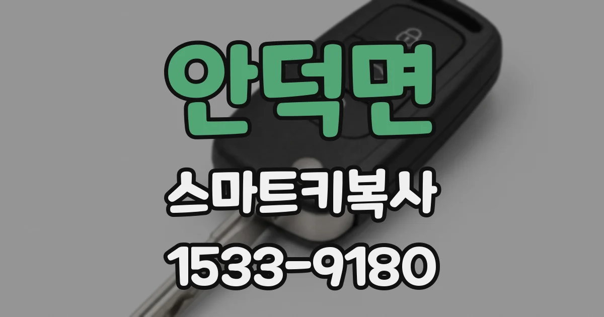 안덕면 스마트키복사
