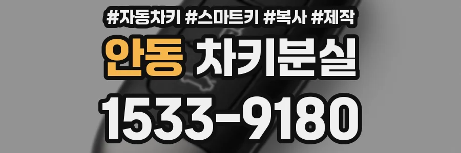 안동 차키분실