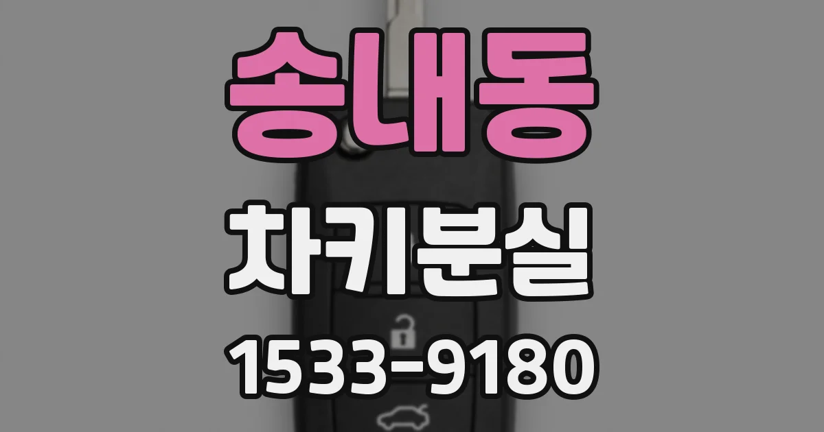 송내동 차키분실