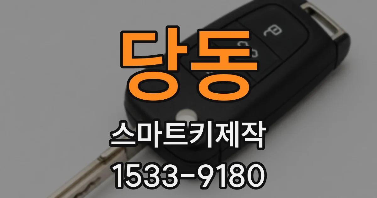 당동 스마트키제작