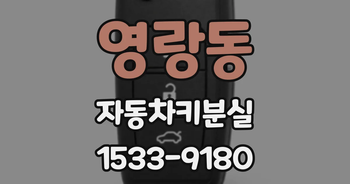 영랑동 자동차키분실