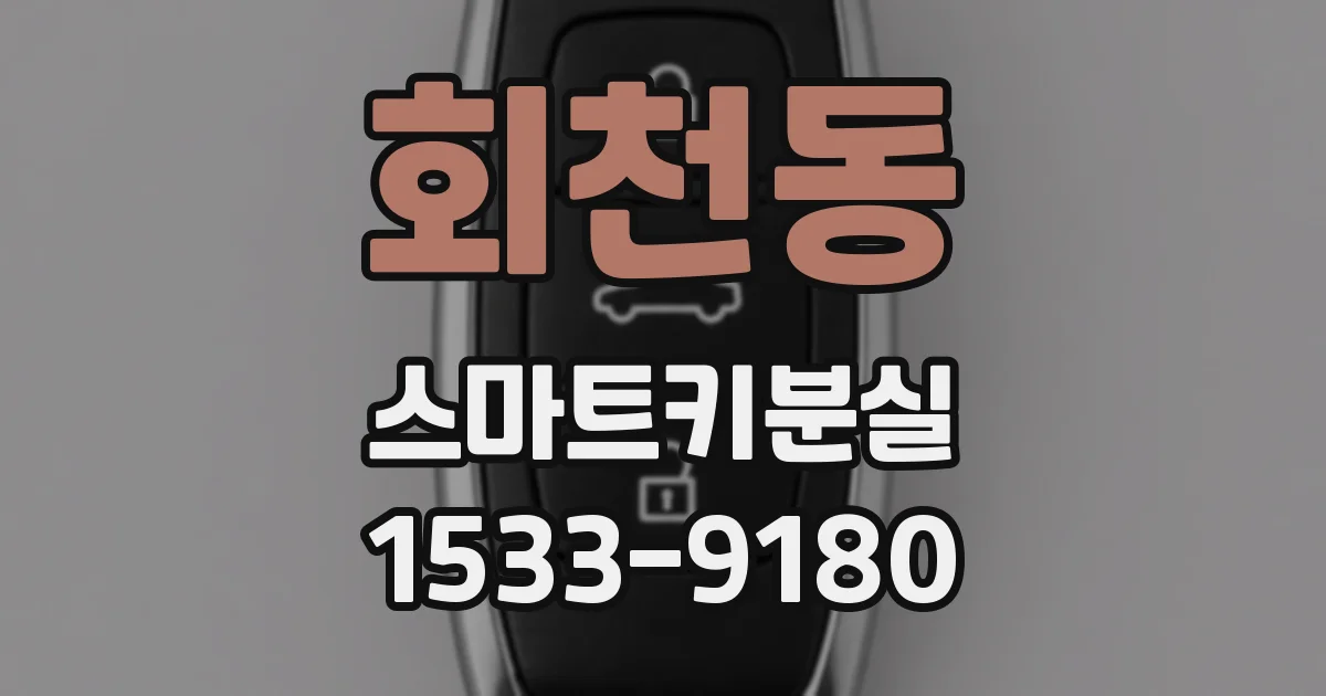 회천동 스마트키분실