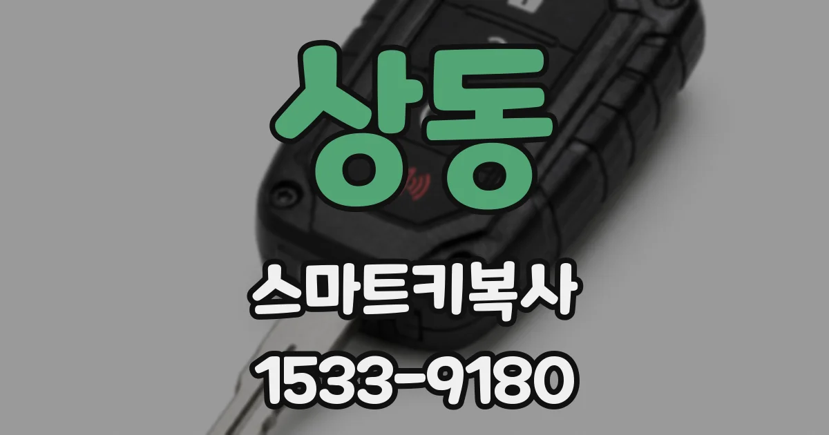 상동 스마트키복사