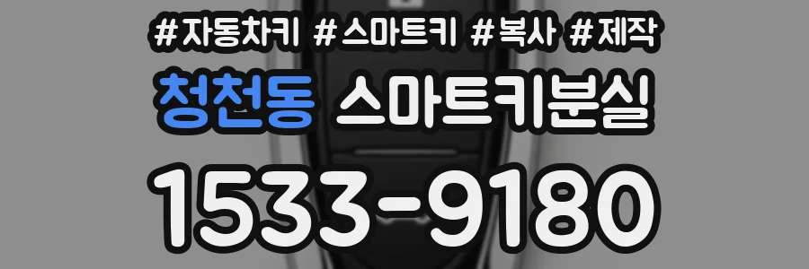 청천동 스마트키분실